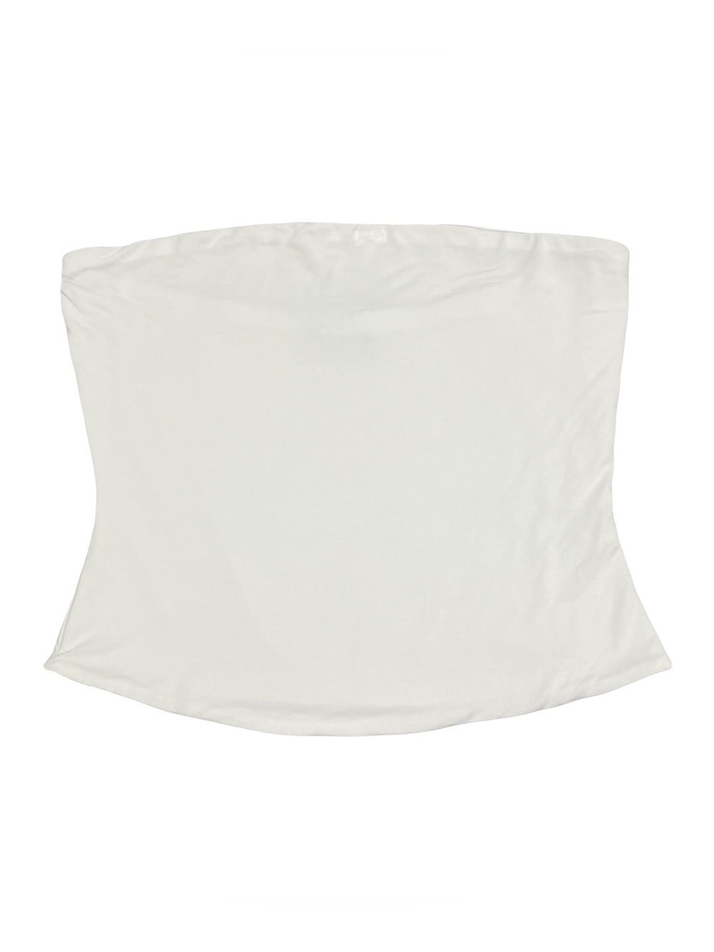 Naked Wardrobe Smooth Crop Tube Top | White | XL